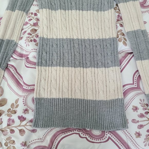 Arizona Striped Vneck Ribbed Sweater XS - Picture 5 of 16